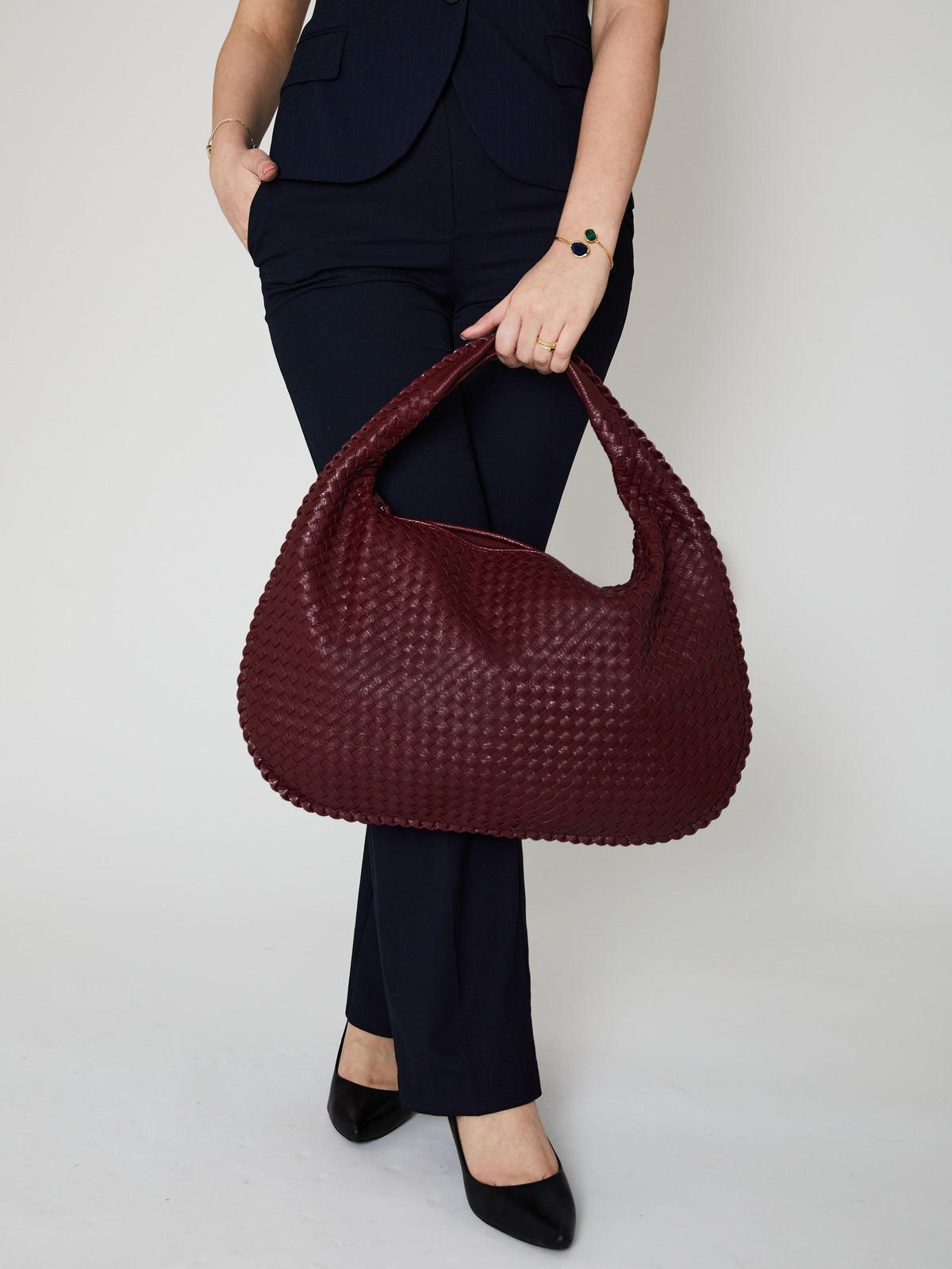 MILA | SAC TRESSÉ EN CUIR VÉGÉTALIEN