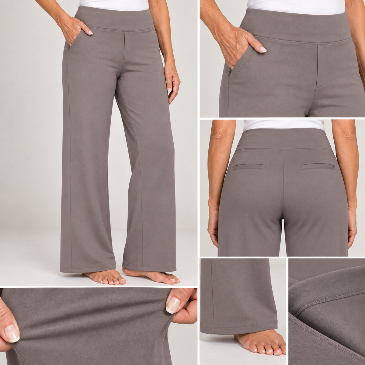 Pantalon stretch confort taille haute
