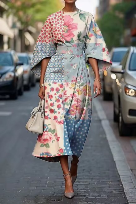 CELESTE - ELEGANTES BLUMENKLEID