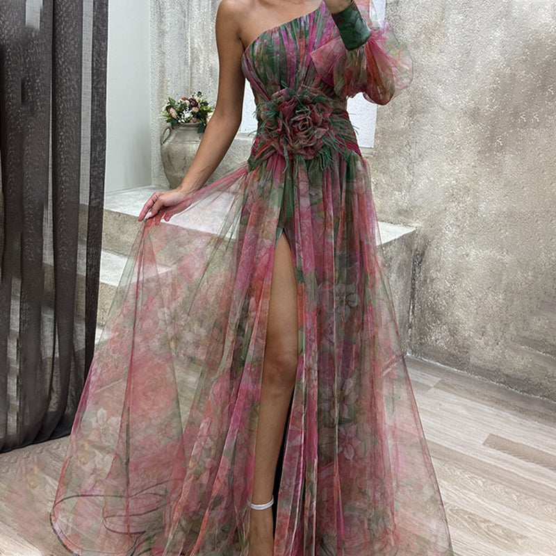 VIVIAN - ROBE EN TULLE AVEC FLEUR