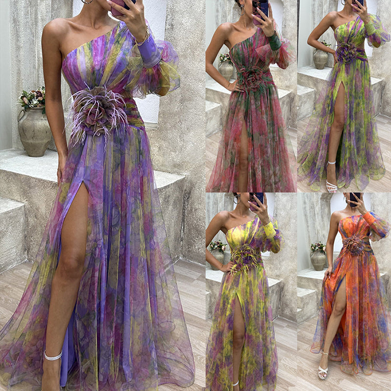 VIVIAN - ROBE EN TULLE AVEC FLEUR