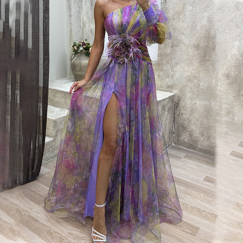 VIVIAN - ROBE EN TULLE AVEC FLEUR