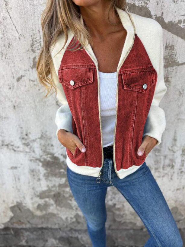 Feromona™ |  Veste décontractée avec fermeture éclair et col en V