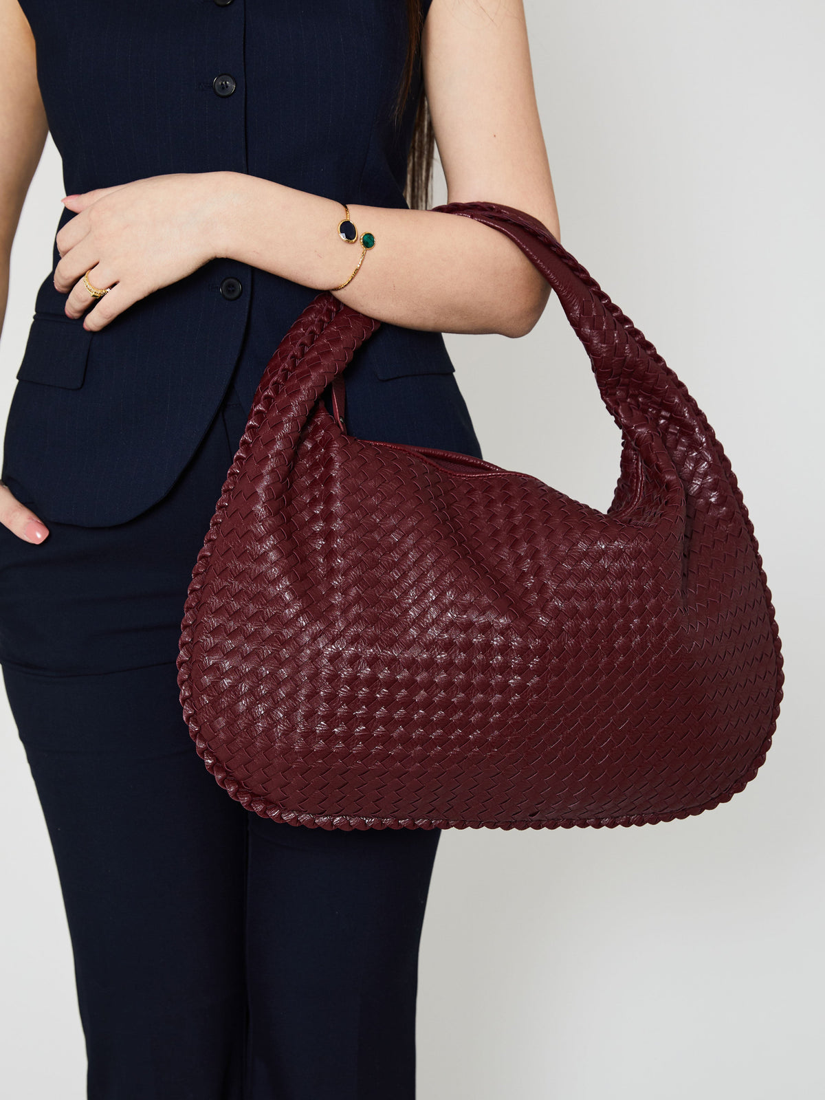 MILA | SAC TRESSÉ EN CUIR VÉGÉTALIEN