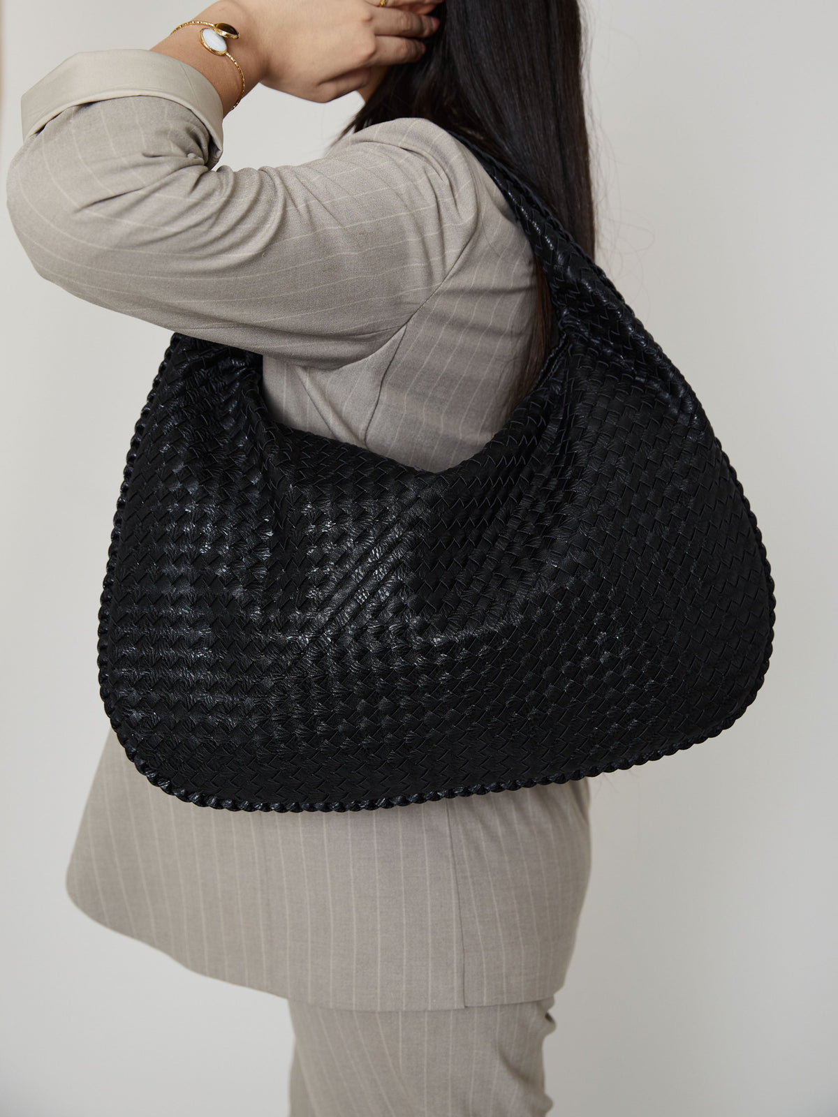 MILA | SAC TRESSÉ EN CUIR VÉGÉTALIEN