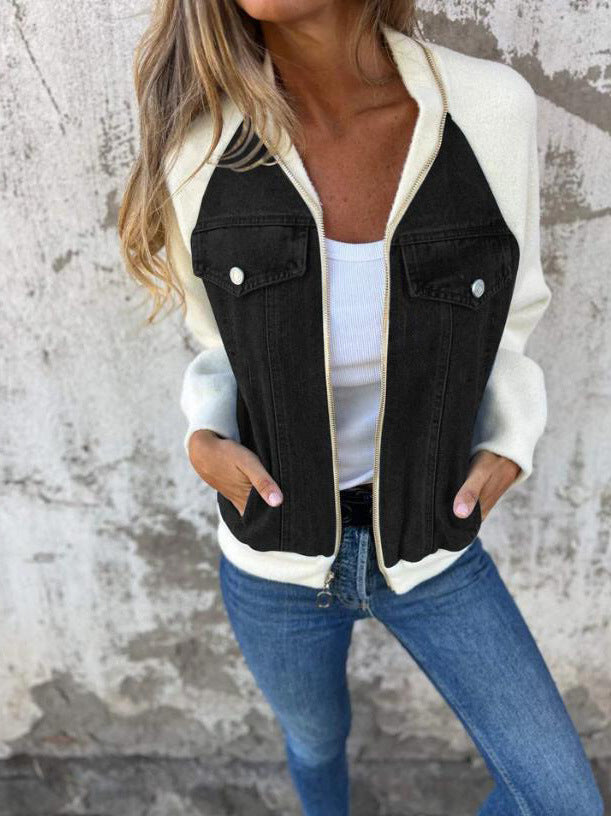 Feromona™ |  Veste décontractée avec fermeture éclair et col en V