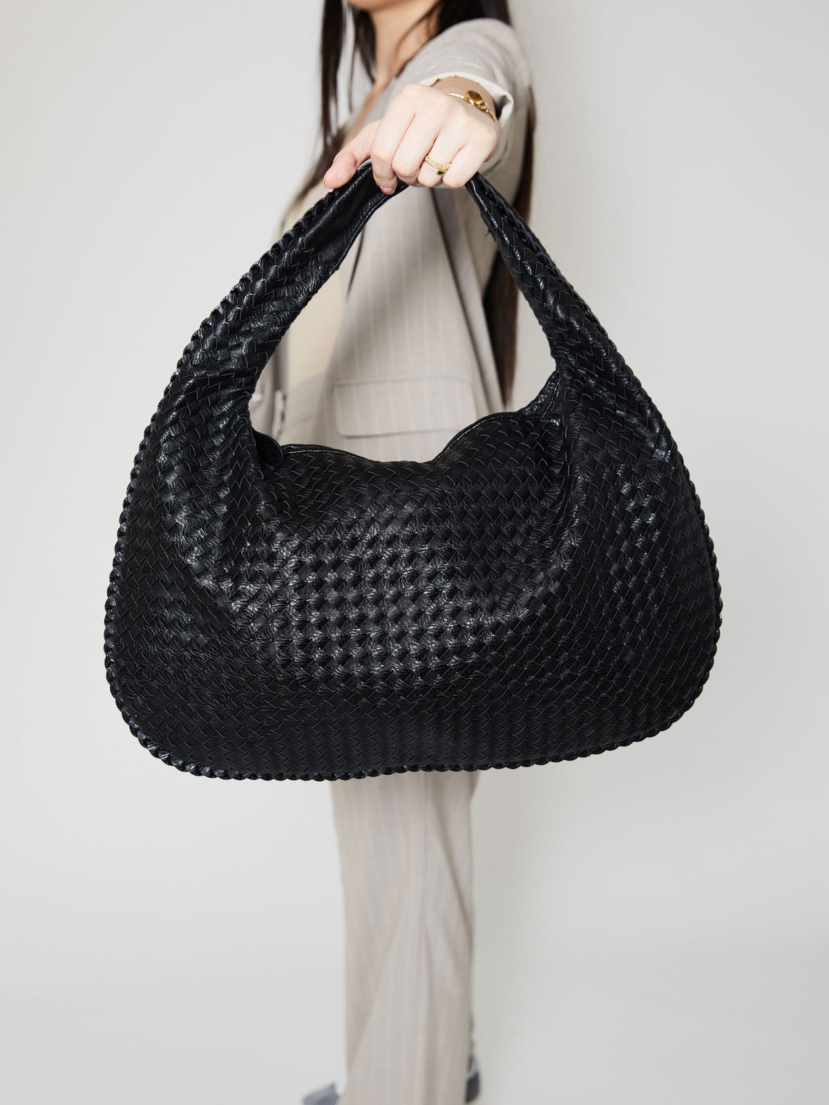 MILA | SAC TRESSÉ EN CUIR VÉGÉTALIEN