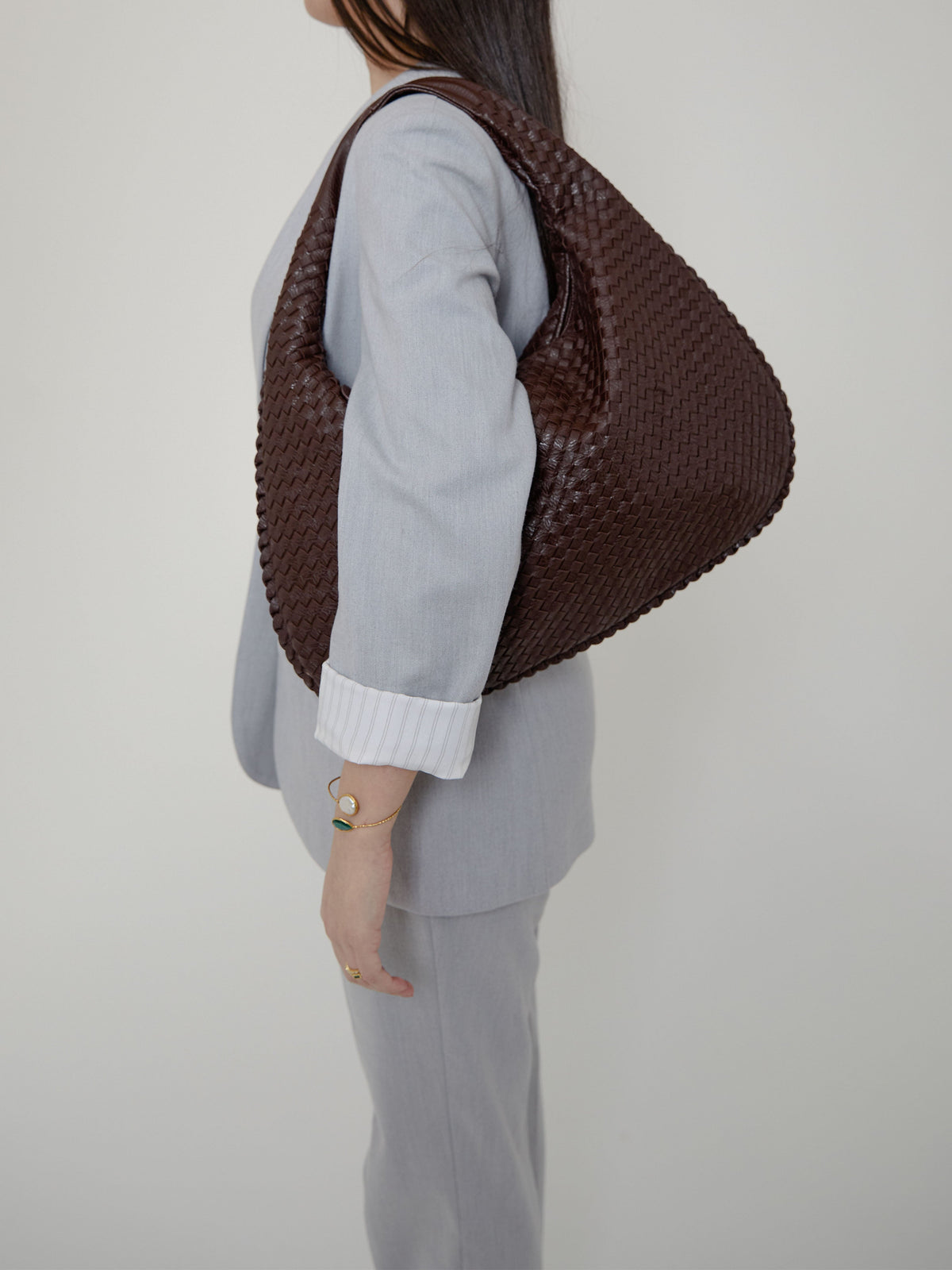 MILA | SAC TRESSÉ EN CUIR VÉGÉTALIEN