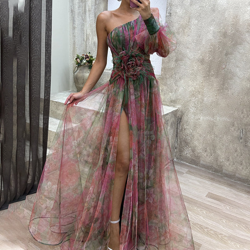 VIVIAN - ROBE EN TULLE AVEC FLEUR