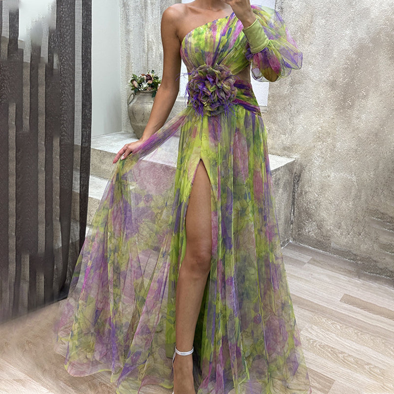 VIVIAN - ROBE EN TULLE AVEC FLEUR